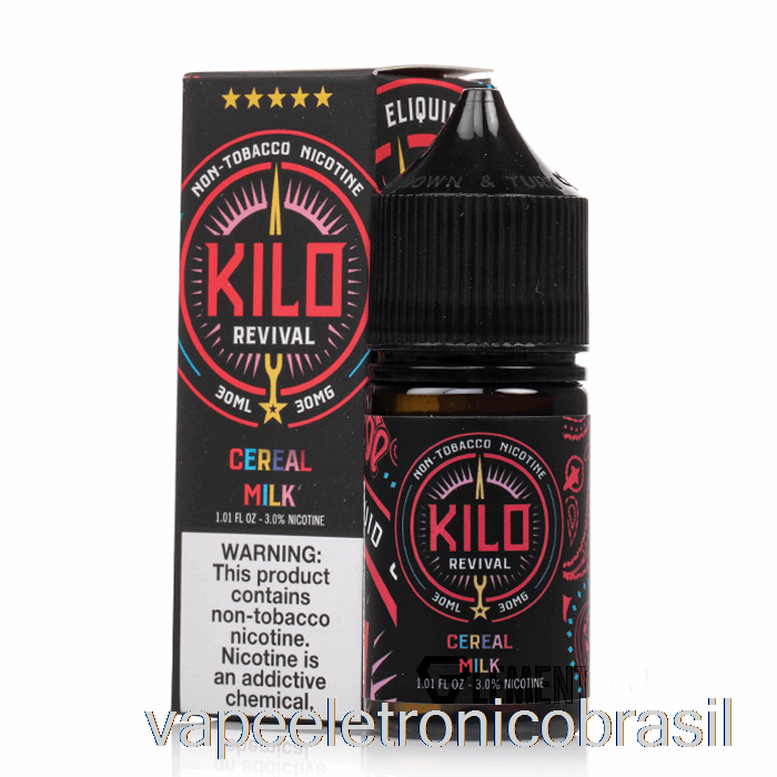 Vape Recarregável Leite De Cereais - Quilo Sais Revival - 30ml 50mg